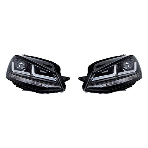 Osram Ledriving Golf 7 LED Scheinwerfer, Schwarz Edition als Halogenersatz zur Umrüstung auf LED, LEDHL103-BK, für Linkslenkerfahrzeuge (1 Komplett-Set)